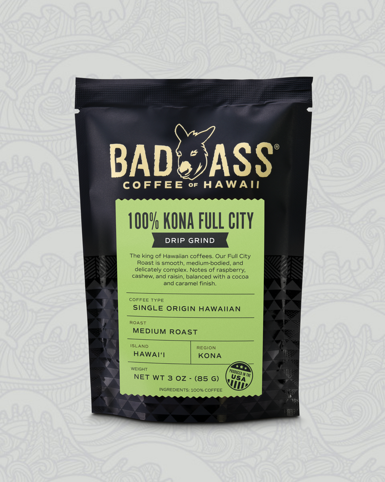 100% Kona Full City Roast | 3-oz