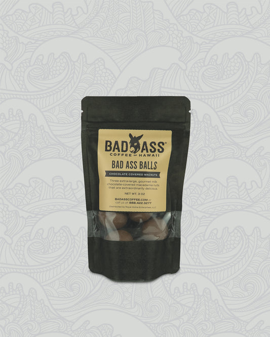 Bad Ass Balls | Dark Chocolate Covered Macadamia Nuts