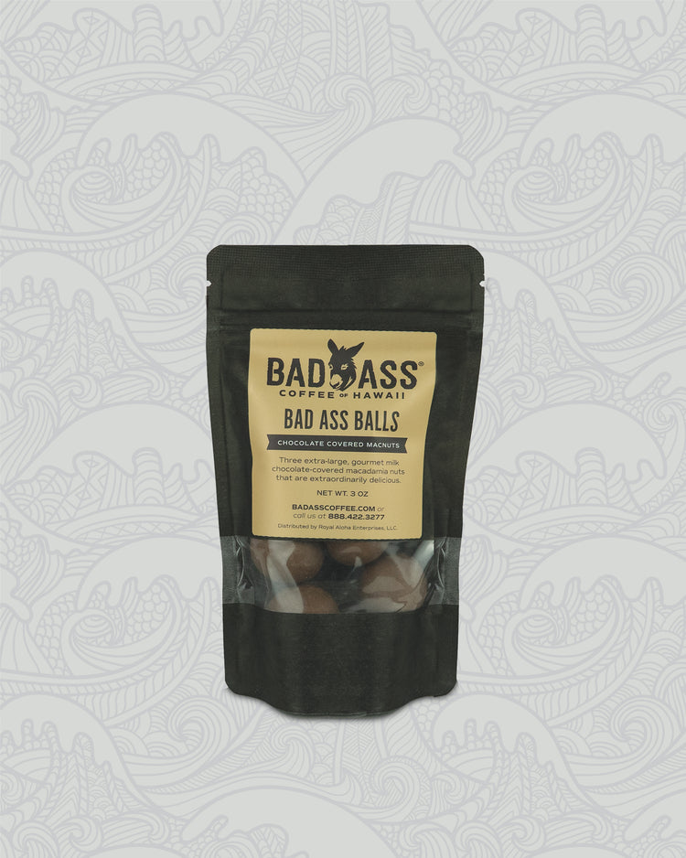 Bad Ass Balls | Dark Chocolate Covered Macadamia Nuts