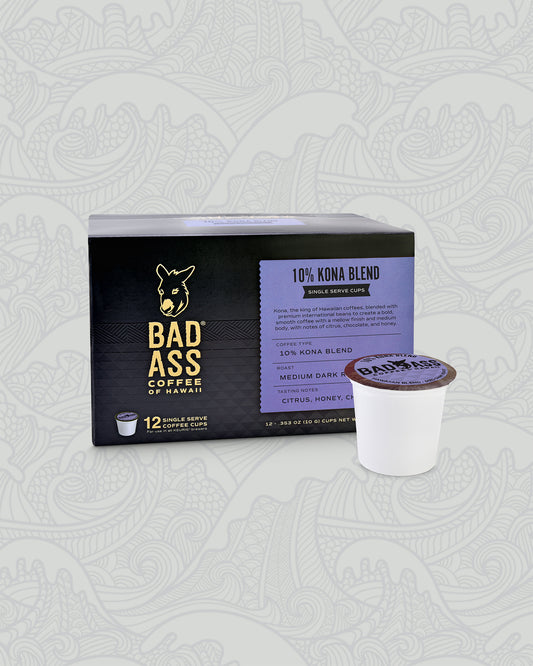 Single Serve Cups | 10% Kona Blend 12-pack