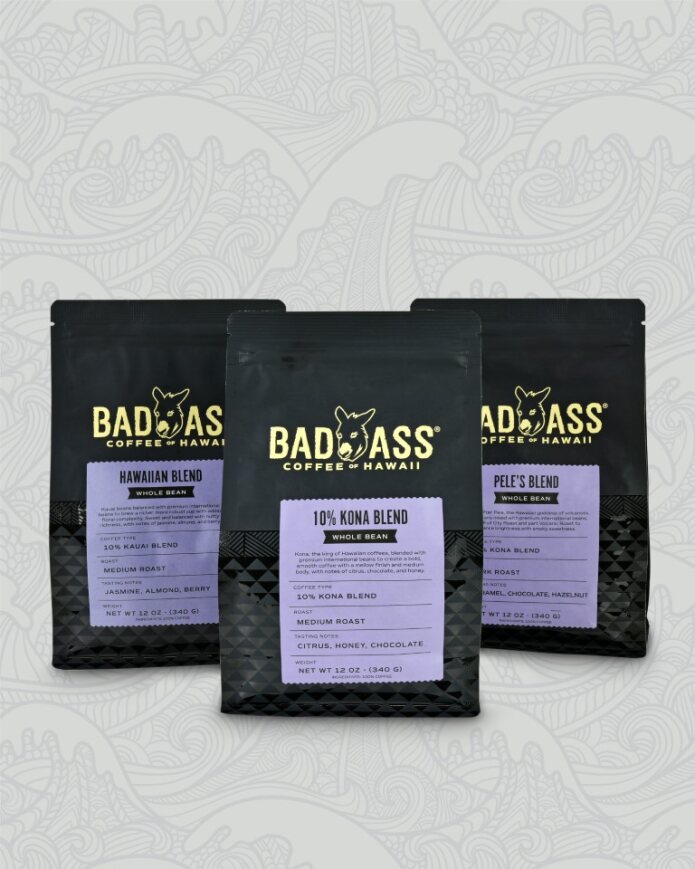 Taste of Hawaii Bundle | Hawaiian Blend, 10% Kona and Pele's Blend
