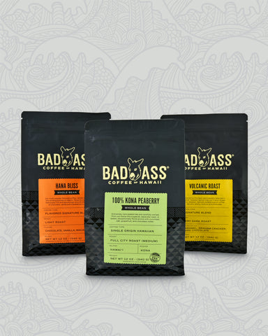 Classic Coffee Bundle | Hana Bliss™, Volcanic & 100% Kona Peaberry
