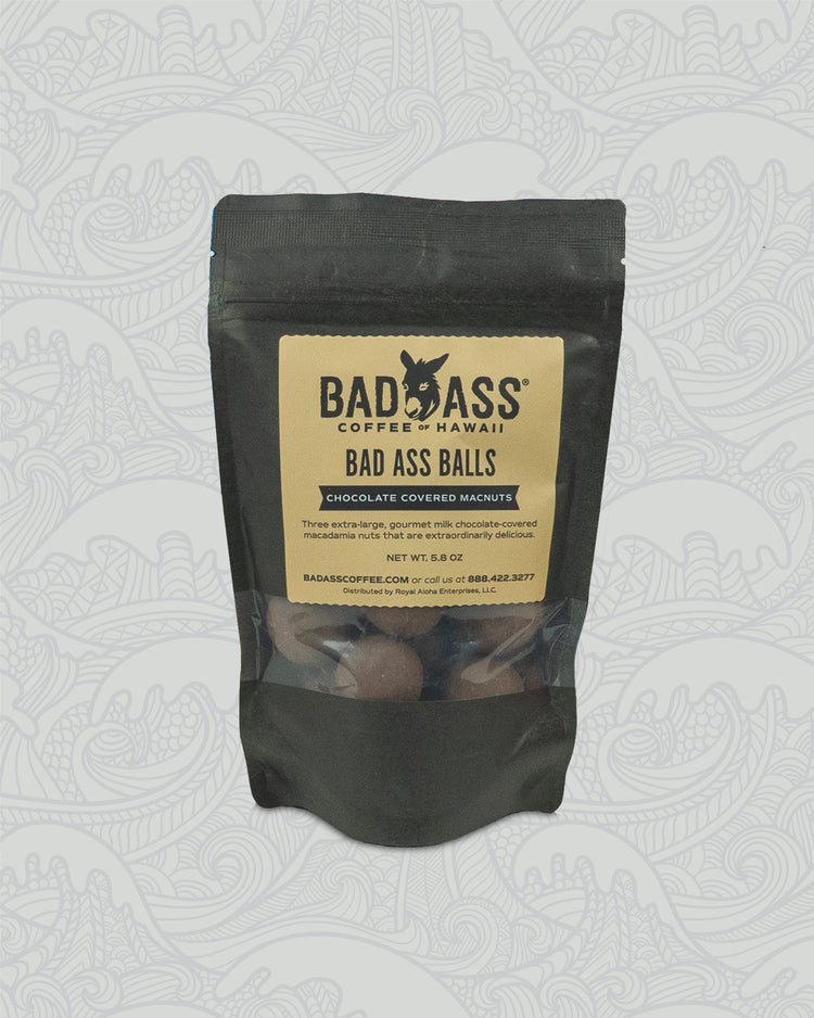 Bad Ass Balls | Milk Chocolate Covered Macadamia Nuts