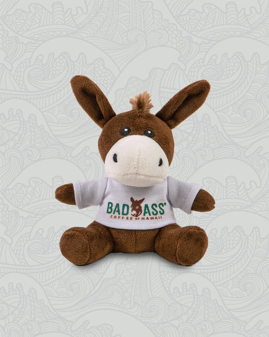 Bad Ass Coffee Donkey Stuffed Animal