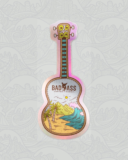 Bad Ass Ukelele Sticker | Holographic